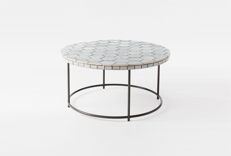 Mosaic Tiled Side Table